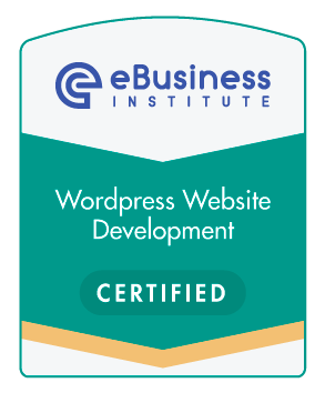 eBusiness Institute certificate in wordpress website development