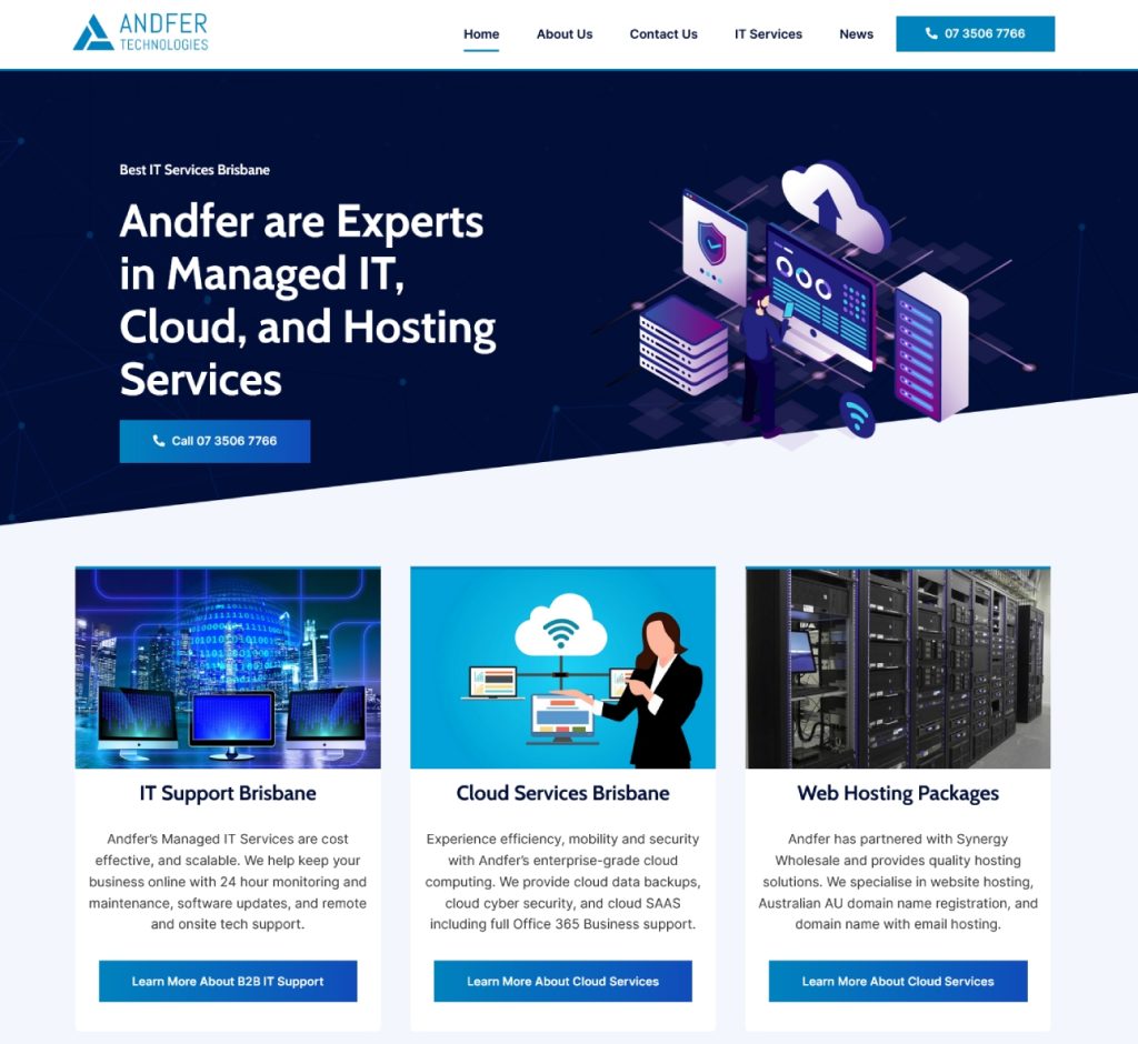 Brisbane Managed IT, Cloud, and Website Hosting