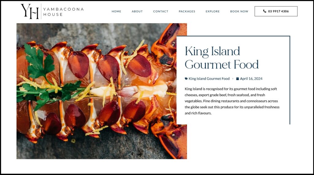 king island gourmet food